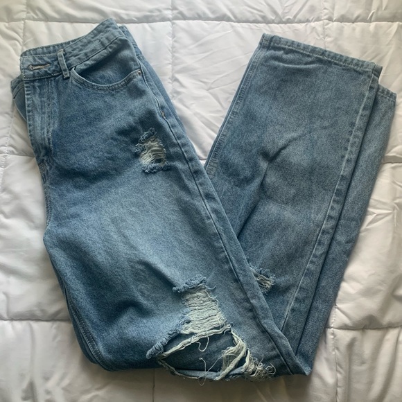 baggy ripped blue jeans - Picture 1 of 2